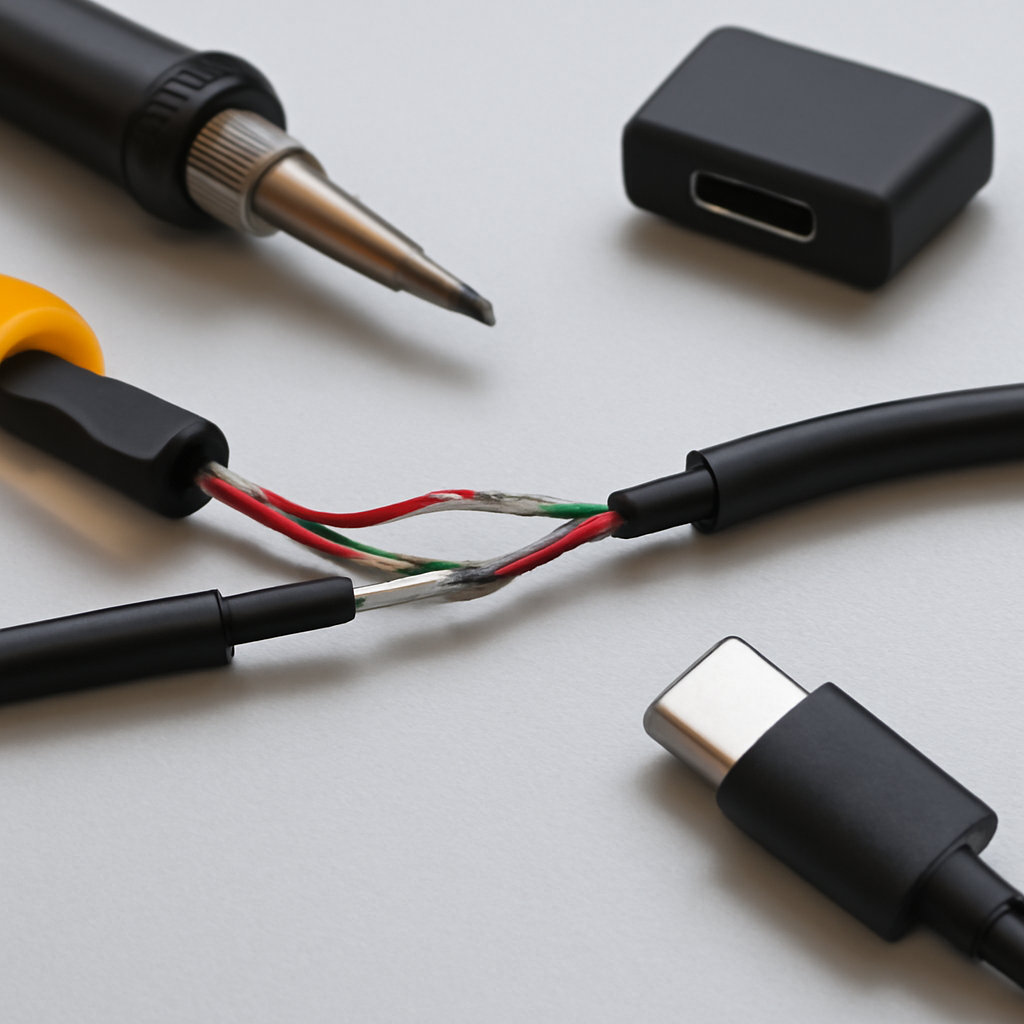 splice a USB-C cable splice a USB-C cable