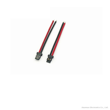 Molex 2082982021 1.80mm Pitch Pico-Ezmate Hc Receptacle Housing Single Row 2 Circuits Black Cable Assembly Wire Harness for Motor Electromechanical Connection