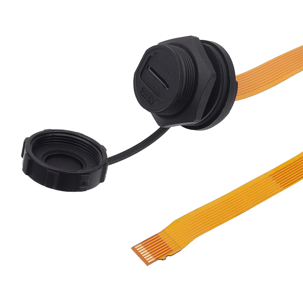 E13T-FSD-PWFMSD-NRA-0.2FPC TF Interface Card to FPC Flexible Flat Extension Cable Waterproof Panel Connector (3)