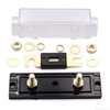 100 Amp ANL Fuse Holder with 100 Amp Fuses for Car Audio Amplifier(Black)
