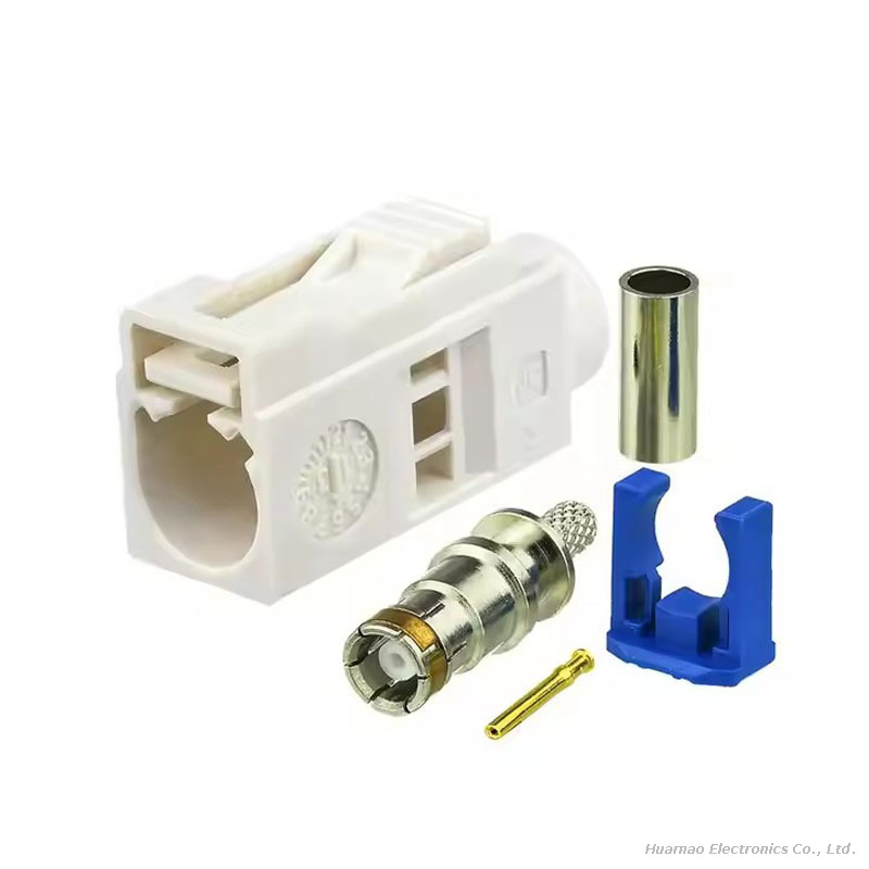 Car Radio Antenna Extension Cable Fakra B White Female Jack To Jack Pigtail Cable