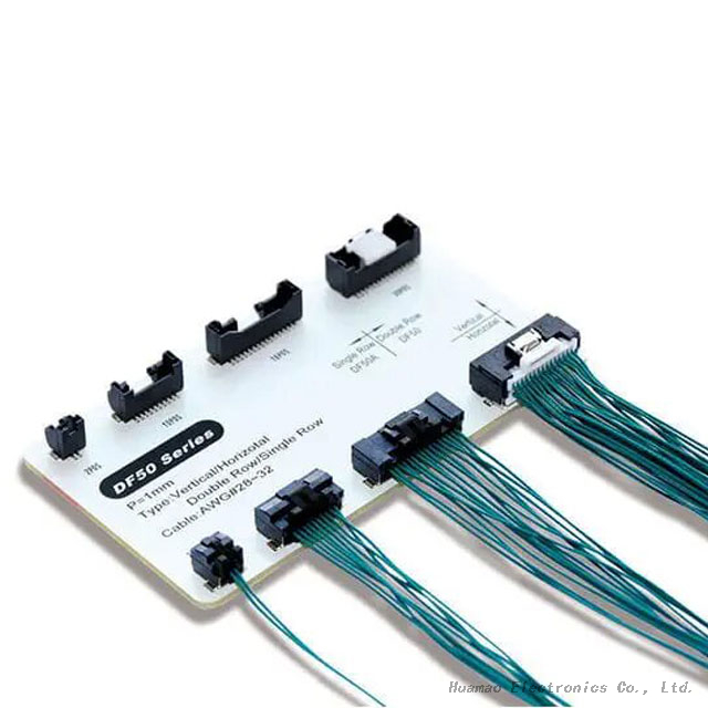 Hrs DF50/DF50A 1.0mm Pitch Connector Lvds Wire Harness 