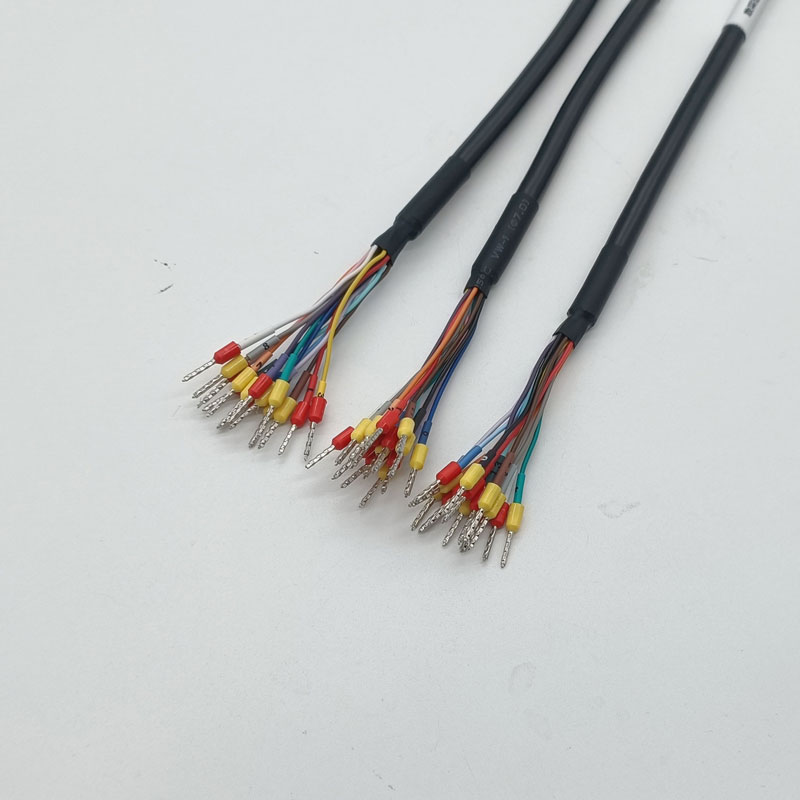 VE0508 Pin Type Tubular Terminal with Wire Pre-insulated Cold-pressed Terminal Signal Control Connection Cable