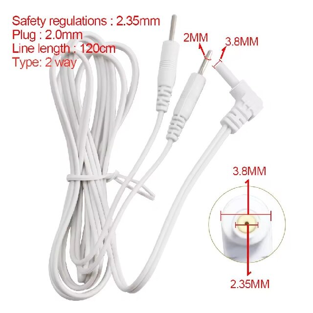 Customized Reusable 3.5mm Female ECG Snap Medical Cable for Stimulation Equipment