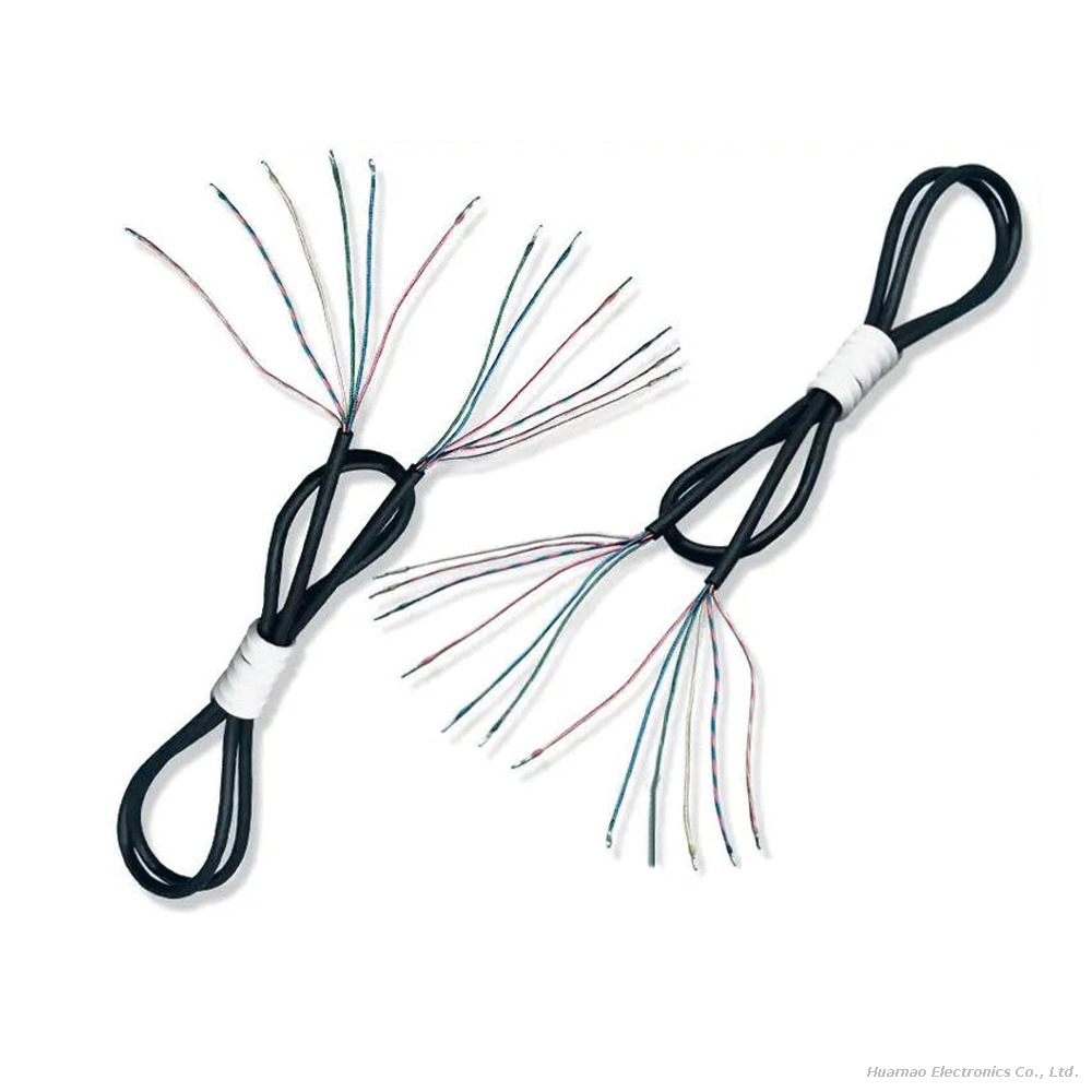 Headset Microphone Wire Harness 30AWG Insulated Electronic Cable Custom Shielding for Professional Audio Recording