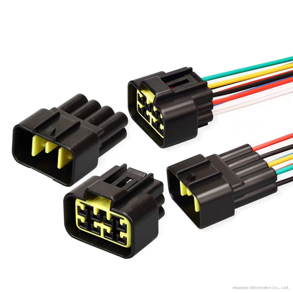 Custom Automotive Wire Harness Multiple Pin Connectors Cable Assembly 48V-FW-C-NF-B FW-C-NM-B