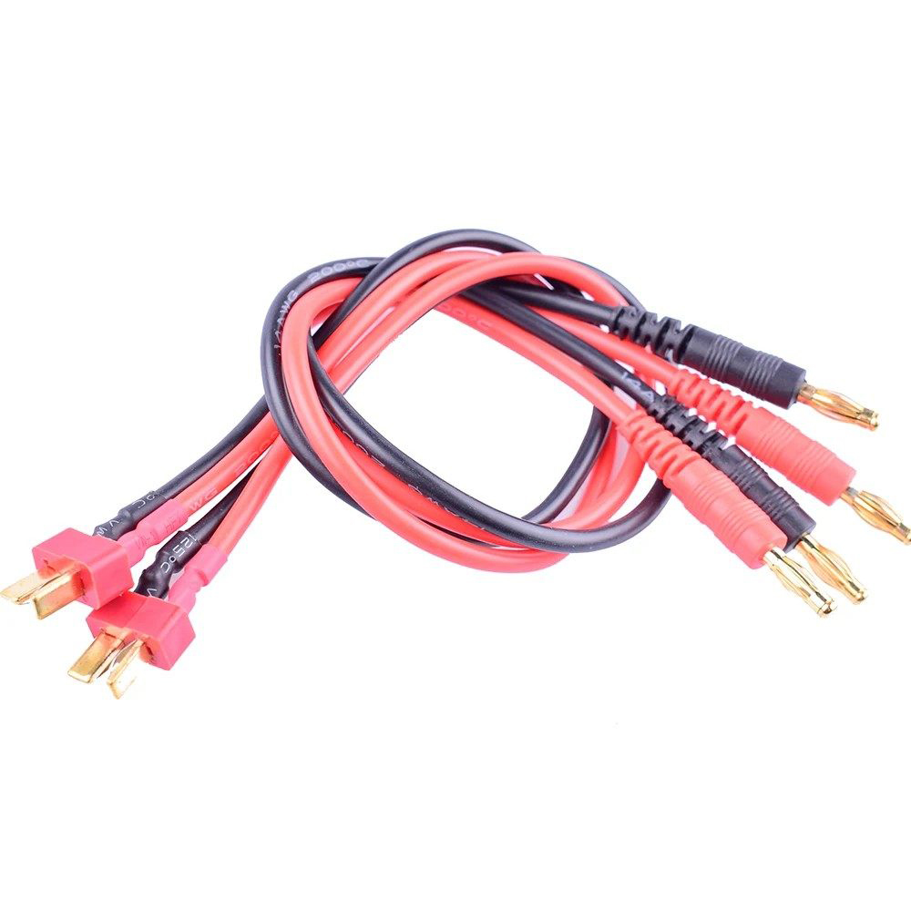 T Plug to 4.0mm Banana Head Charging Cable Model Aircraft for B6 B6AC Lithium Battery Wire (1)