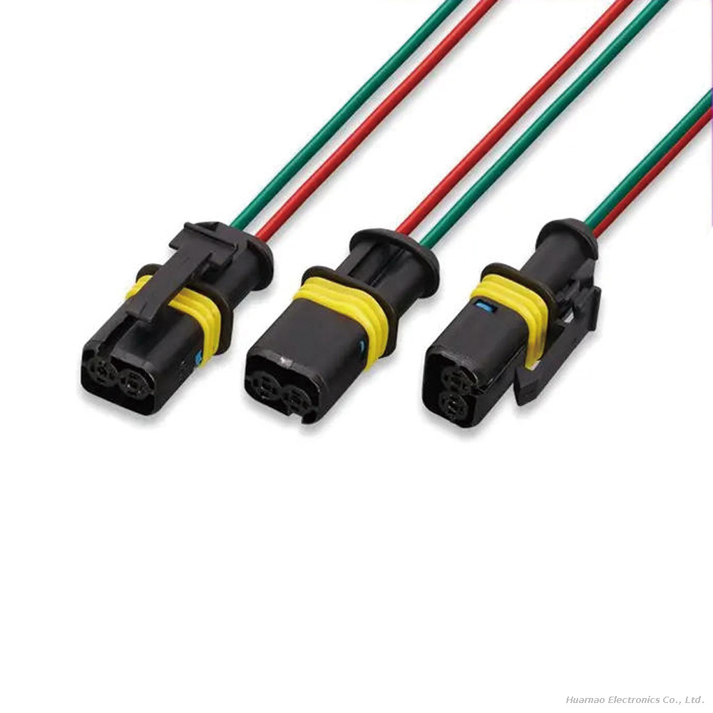 DJ7028A-1.5-21 Terminal Wire 2Pin Plug Connection Cable Automotive Motor Wiring Harness