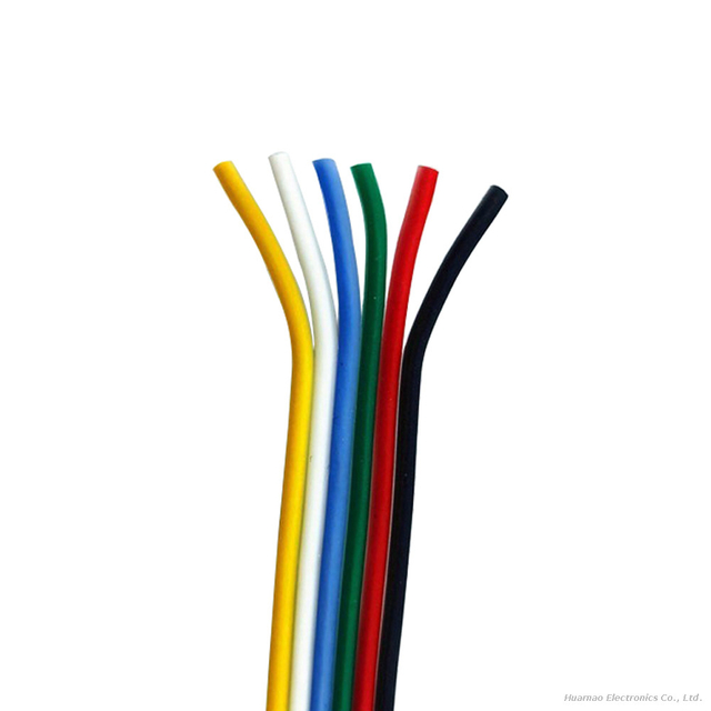 Color Flexible Silicone Bonded Cable 30-16AWG 6Pin Electrical Wire for LED Light