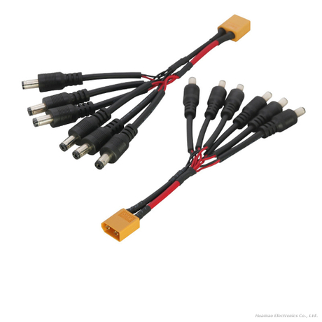 FPV Racing Drone XT60 Male Female To DC 5521 Barrel Jack Power Supply Wire