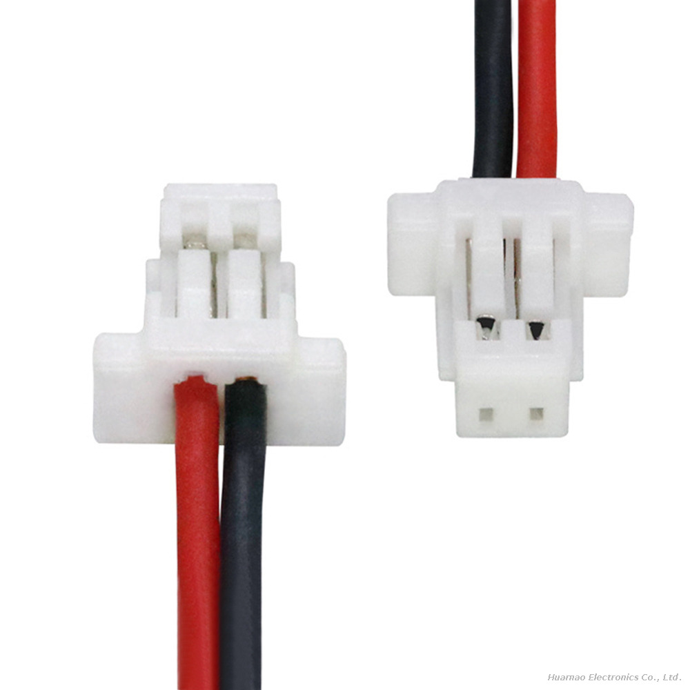 SH1.0 / SH1.25 2P Terminal Wire Ultra Soft Silicone Cable for Massage Equipment Internal Wiring