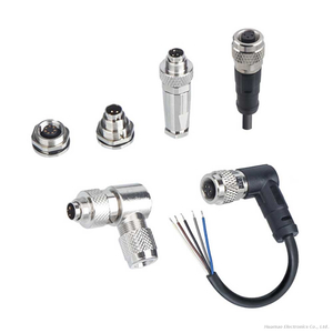 Industrial M9 Male To Pigtail Wire Connector Right Angle 4 Core Small Circular Connector Wire Harness
