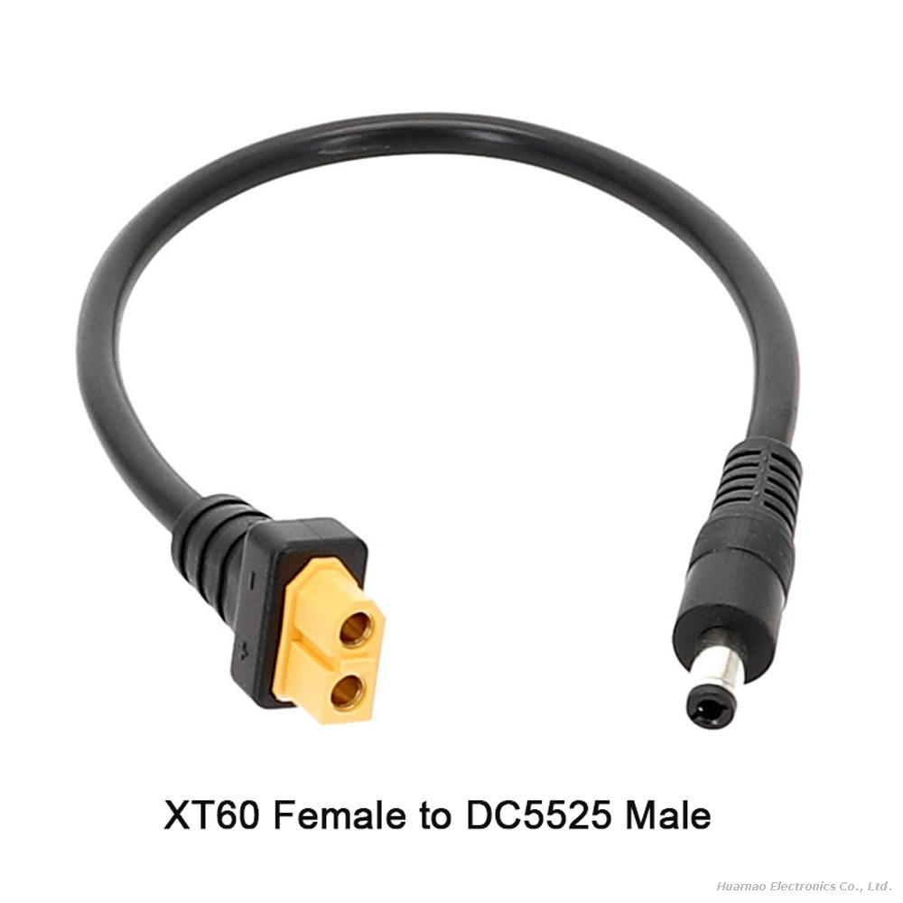 XT60 To DC5525 Barrel Jack Cable Female To Male Connector for Power Supply