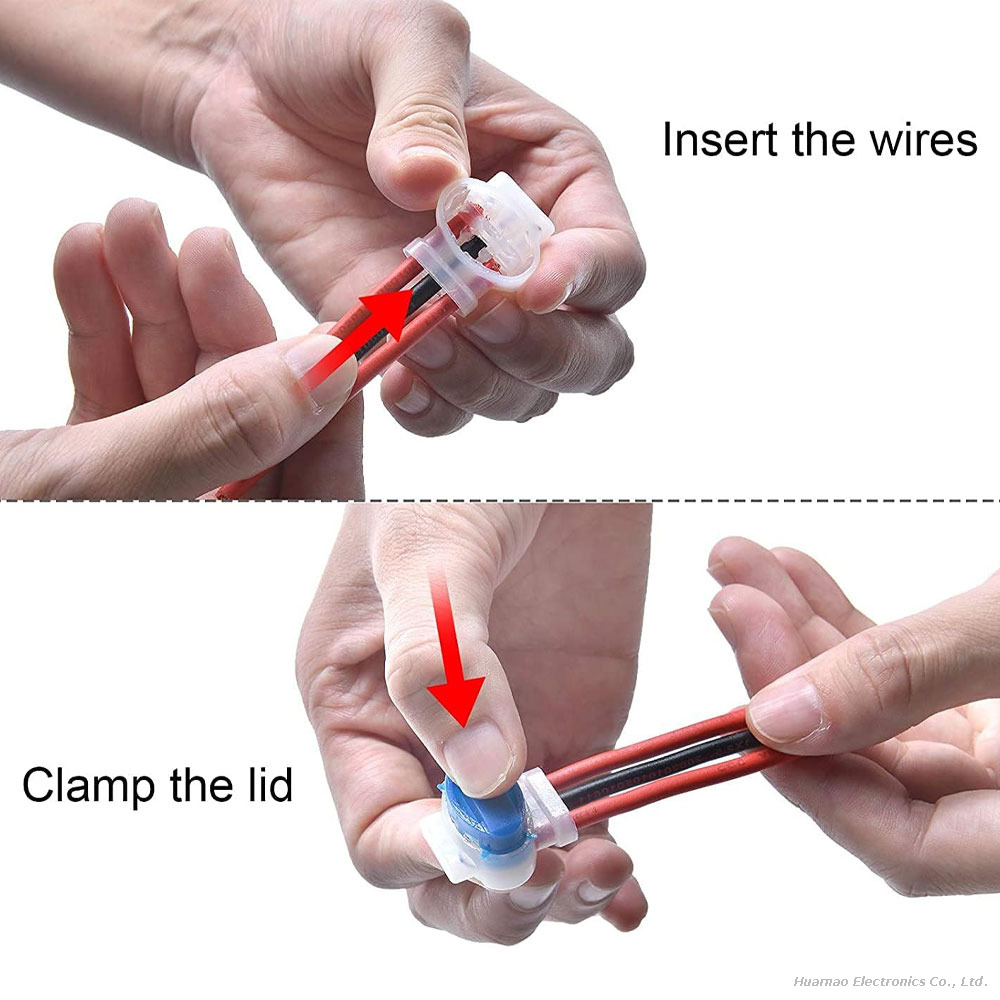 Waterproof Cable Connector 3 Holes Electrical Wire Crimp Connector Lawn Mower Connector with 314 Cable Connectors 