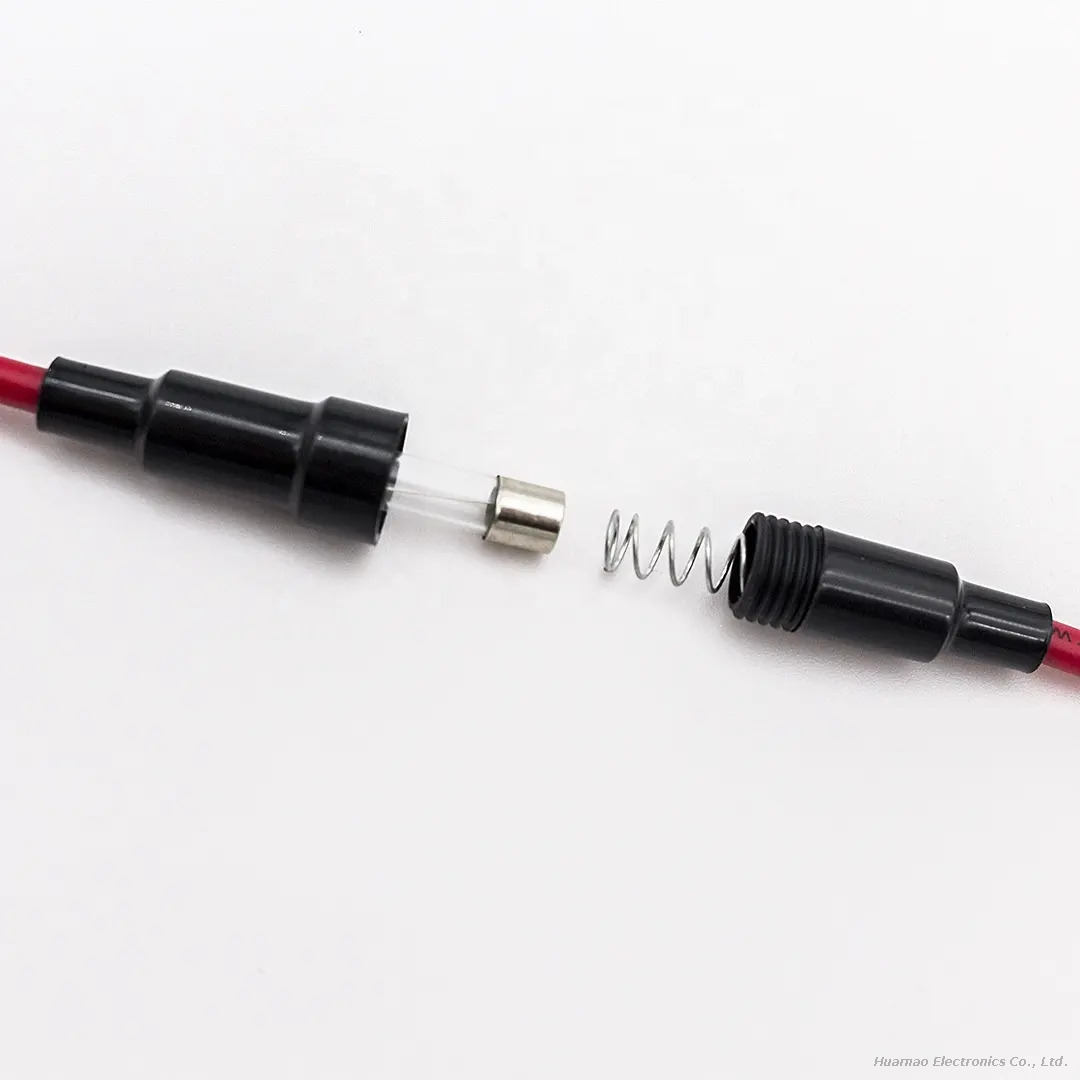 5*20mm 6*30mm 10A 15A 250V Screw-on Inline Fuse Holder
