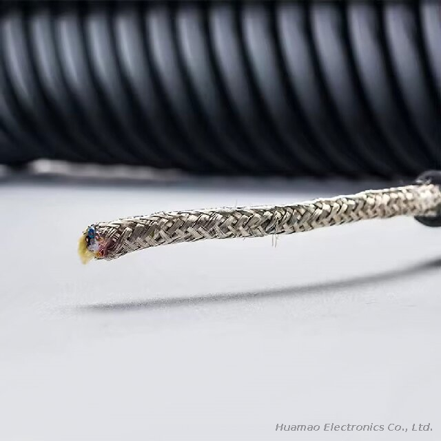 Spiral Cable 2-10 Core PVC PU Flexible Stranded Wire Electric Cable