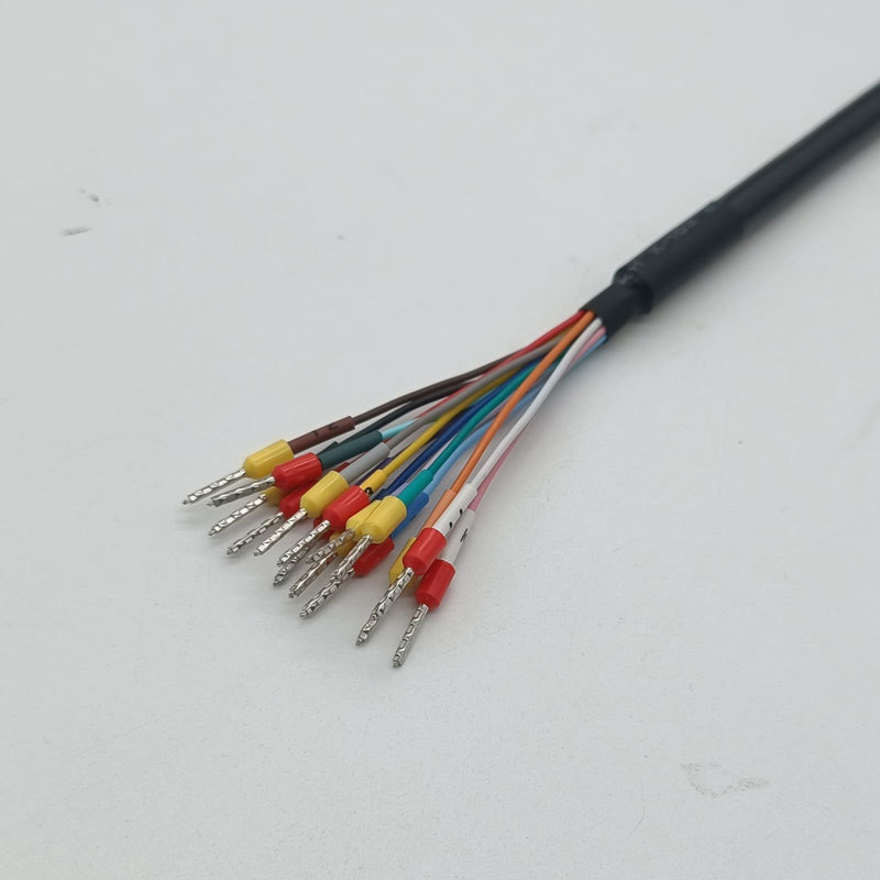 VE0508 Pin Type Tubular Terminal with Wire Pre-insulated Cold-pressed Terminal Signal Control Connection Cable
