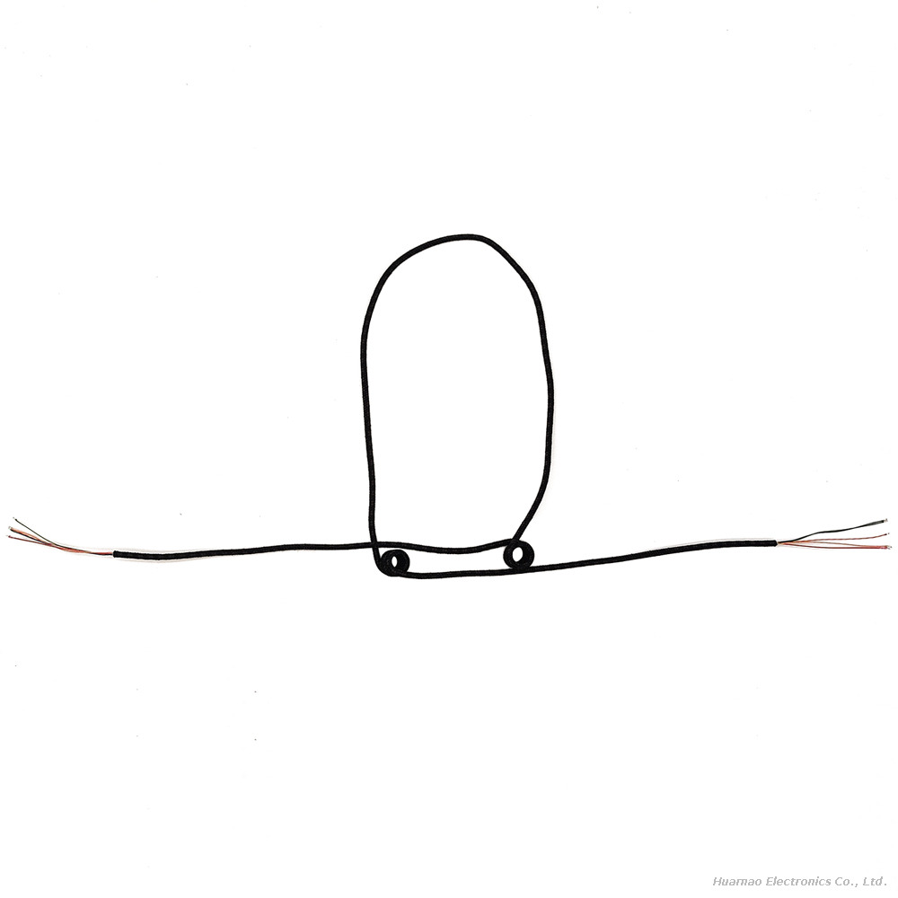 Customized Braided Built-in Cable for Headphones Noise Reduction Bluetooth Headset Wire Harness