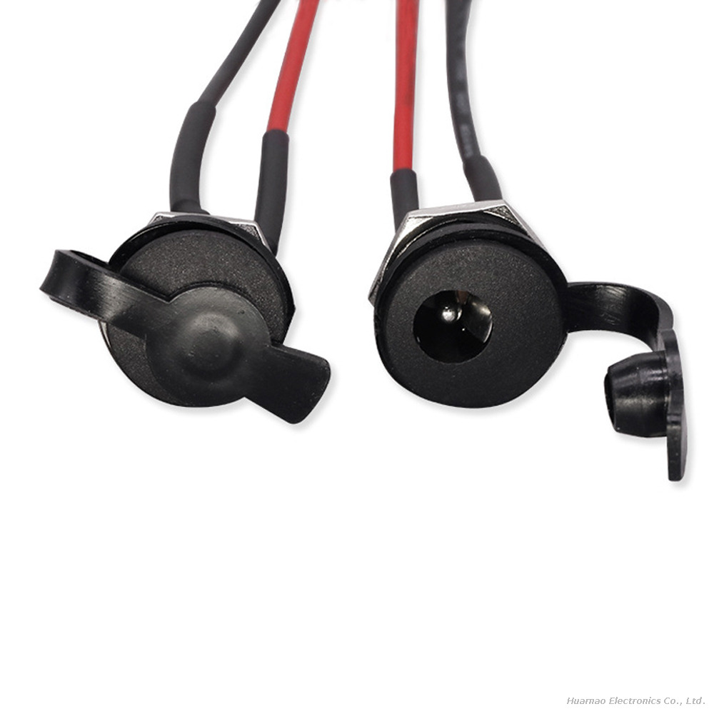 DC-022 High Current Female Socket 5521/5525 Power Charging Port DC Power Socket Waterproof Cable
