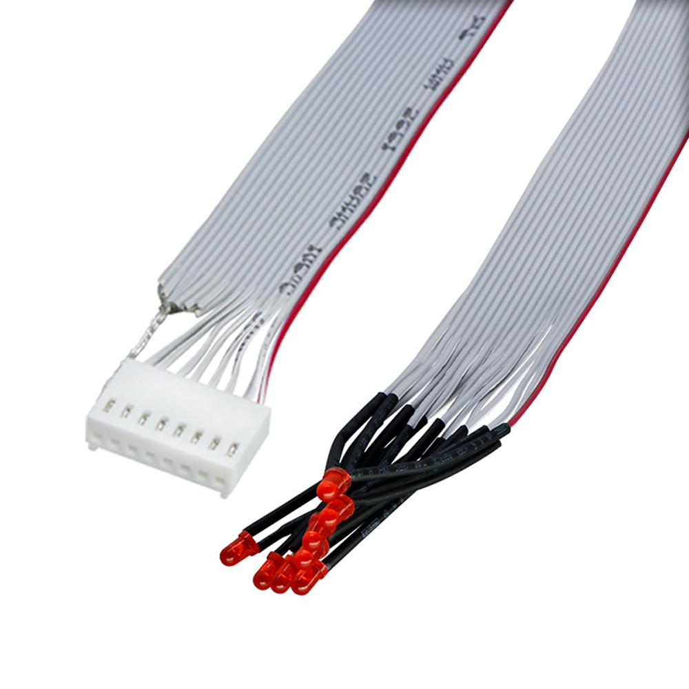 2510-8P Female Neon Light Wiring Harness 2.54mm Pitch Terminal Wire 16P Red Edge Gray Row (2)