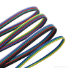 Color Flexible Silicone Bonded Cable 30-16AWG 6Pin Electrical Wire for LED Light