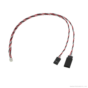 GH1.25 To 2.54mm Dupont 3P Dual-End Cable Shielded Twisted Silicone Wire for Drone LED Servo