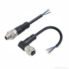 Industrial M9 Male To Pigtail Wire Connector Right Angle 4 Core Small Circular Connector Wire Harness