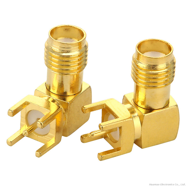 High Frequency SMA-KWE RF Socket Outer Thread Antenna Base PCB Connector