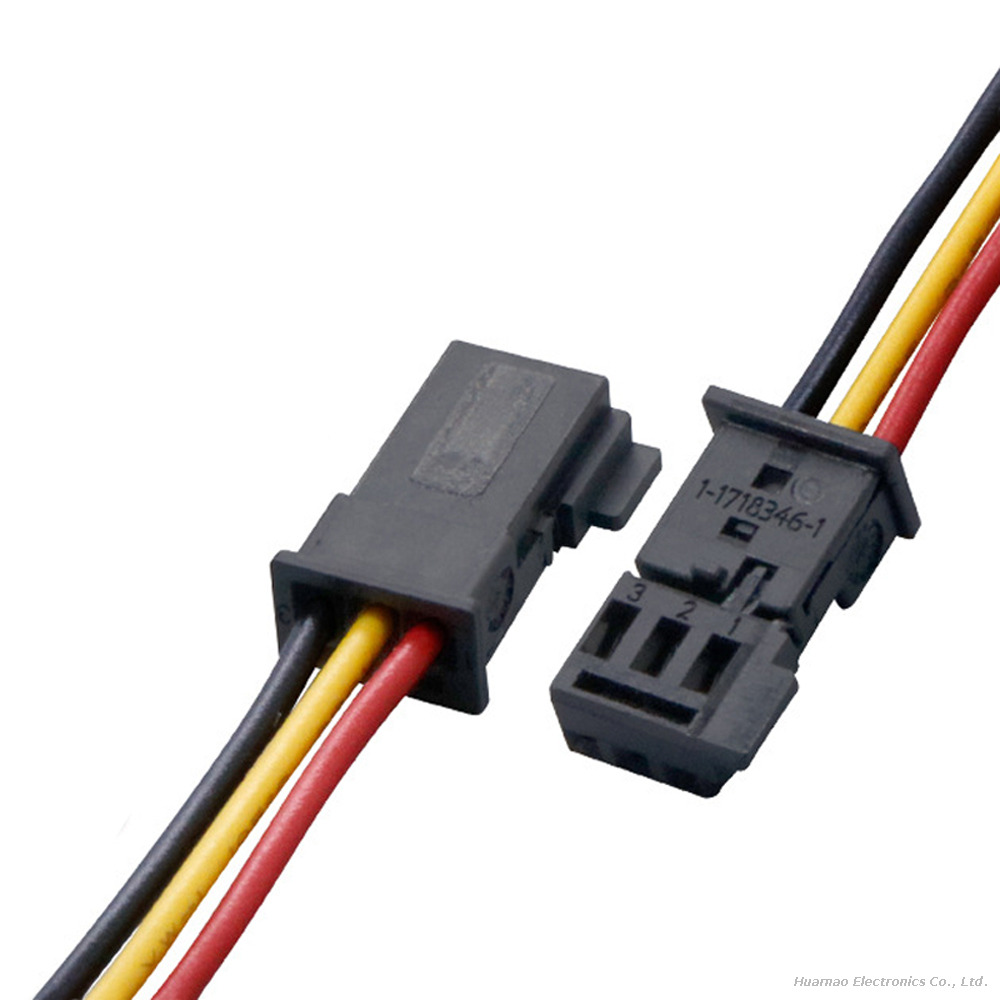 TE 1-1718346-1 3P Auto Terminal Loom Vehicle Door Interior Electrical Connection Wire