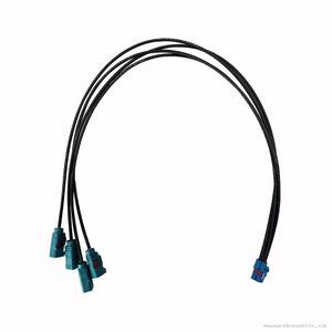 Mini Fakra 4 in 1 Female To Fakra Male Cable TE Mate Ax RF Connector Wire for Automotive