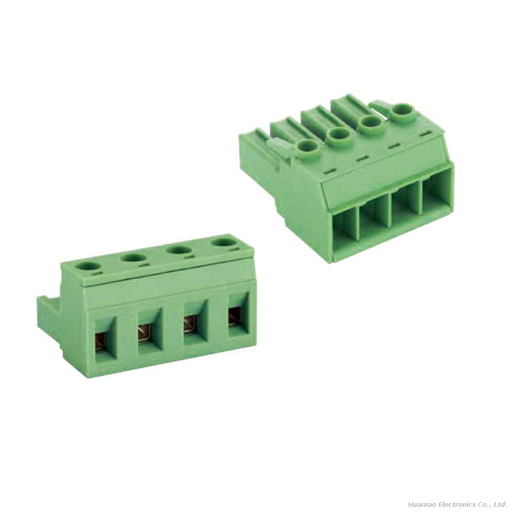 2EDGK-7.62-02/24P PCB Plug-in Wire Connector 7.62mm Pitch Industrial Controller Terminal