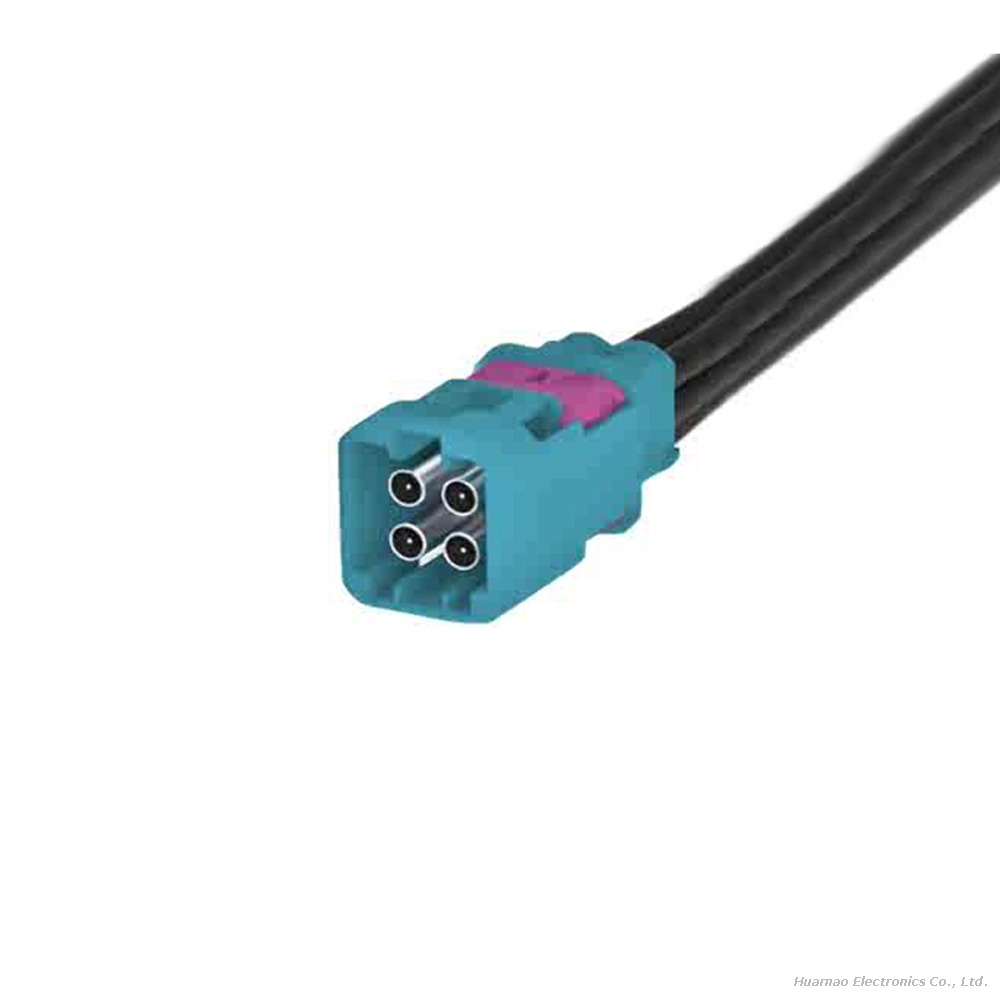 Mini Fakra 4in1 Mate-Ax Male Z Buckle Wire Harness TE 2-2362803-9 RF Cable