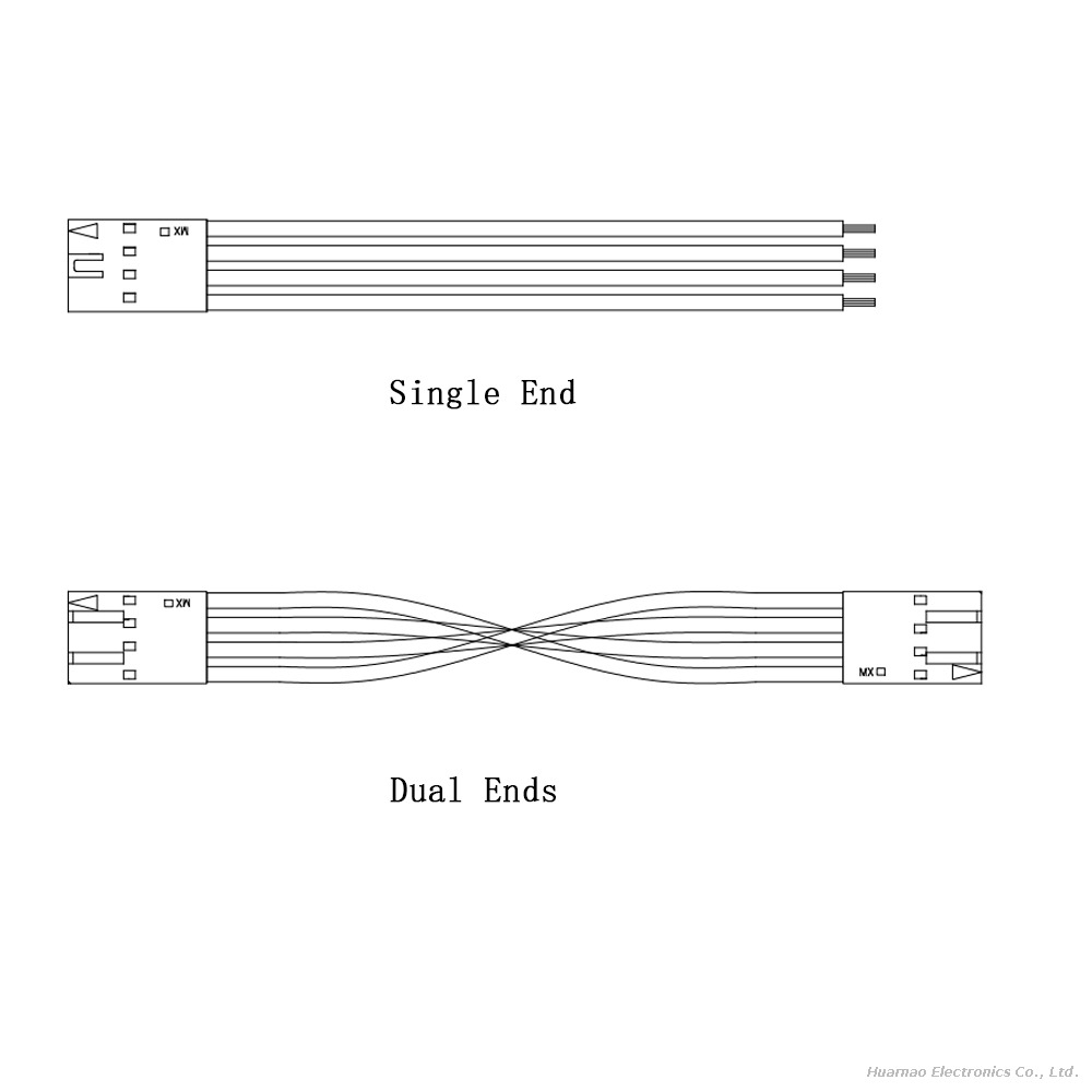 Molex 22566267 Connector Cable 2.54mm Terminal Wire Doual Row 26P Crimp Housing