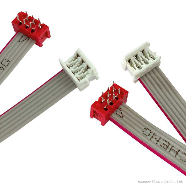 MICRO/MATCH 215083 Connector 1.27mm IDC UL2651 28AWG Cable Harness MOLEX90327 Flat Ribbon Wire for Message Transfer