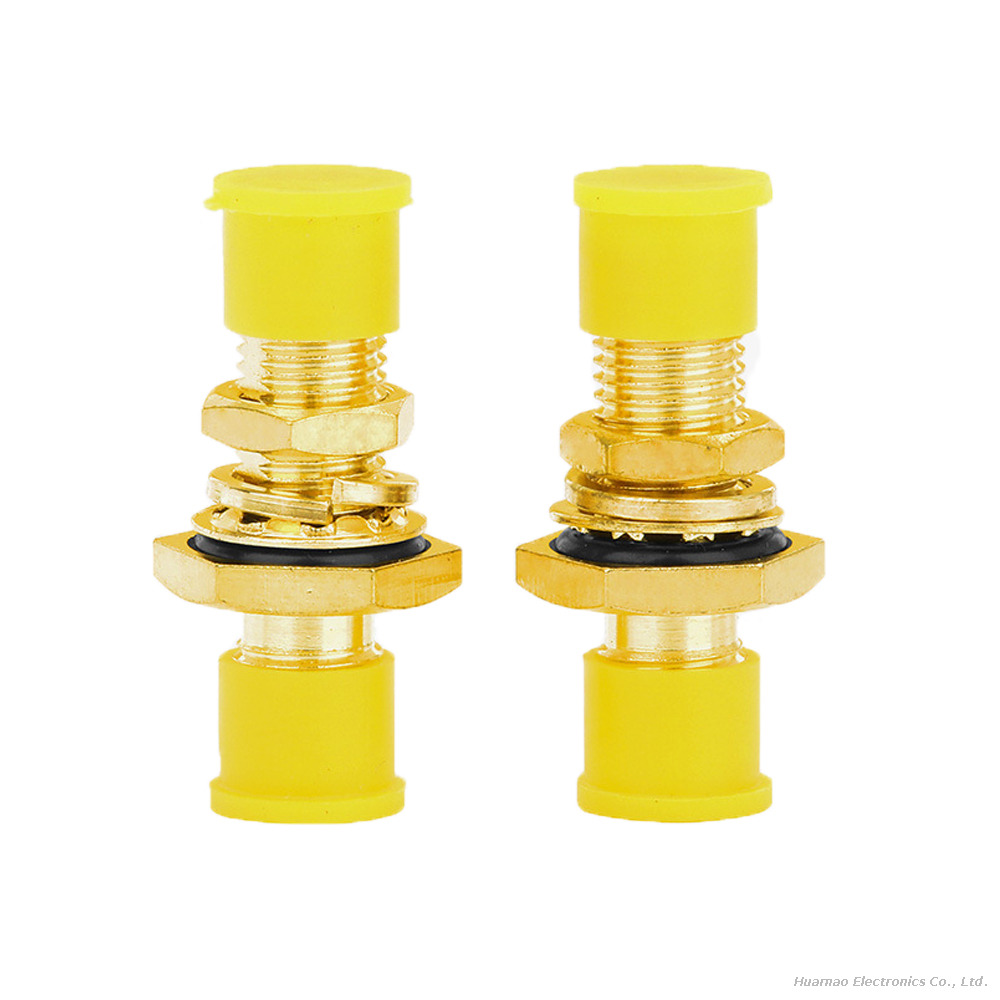 High Frequency SMA-KKY RF Coupler Dual Female Bulkhead Connector with Waterproof Ring