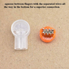 UY2 Double-knife Terminal Transparent Wire Connector for Internet Phone Cable
