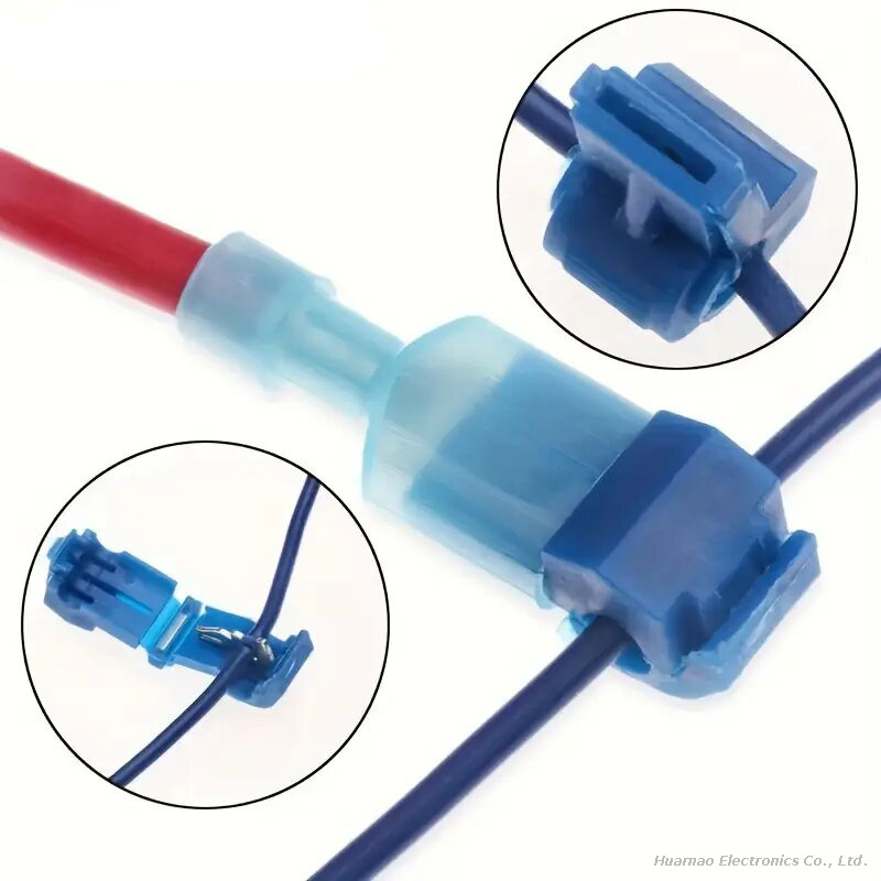 T Tap Wire Connectors, T Wire Quick Splice Connector, T Connectors for Wiring with Storage Case