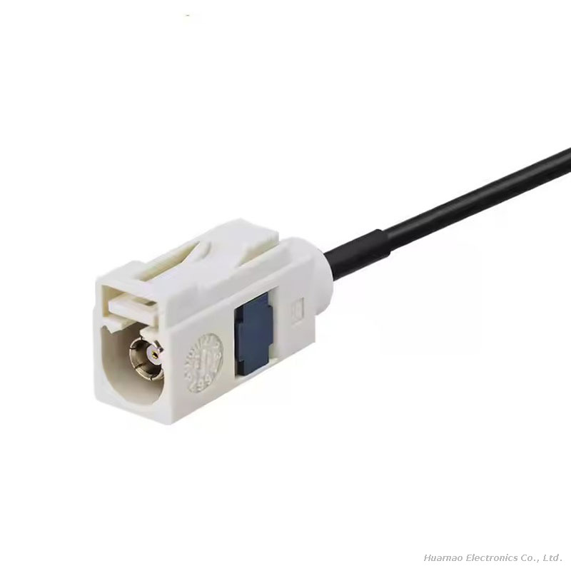 Car Radio Antenna Extension Cable Fakra B White Female Jack To Jack Pigtail Cable