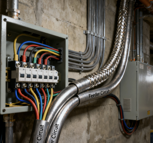 What is metal clad cable used for?
