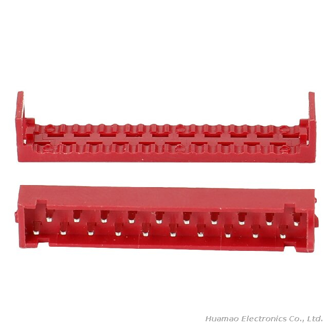 TE Red Micro-MaTch Connector 1.27mm Pitch Crimp IDC Connector