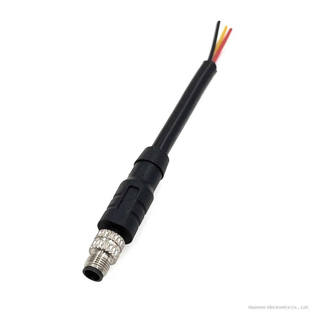 M5 Connector Wire 2 3 4 Core Waterproof Circular Aviation Plug Cable IP68
