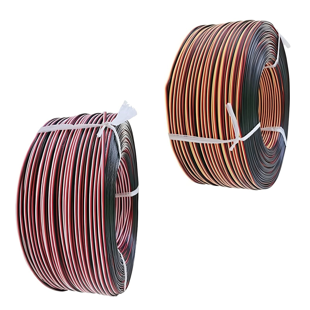 Servo Cable 3060100 Cores Copper Wire Red Black Bonded Cable for Toy Power (3)