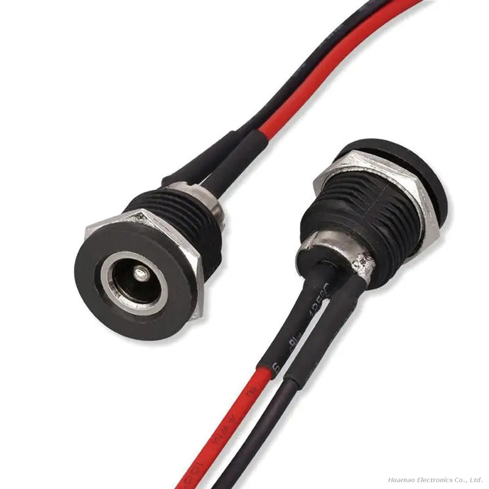 DC022D Charging Connector Wire DC5521 Female Power Cable for Lithium Battery Charger Socket