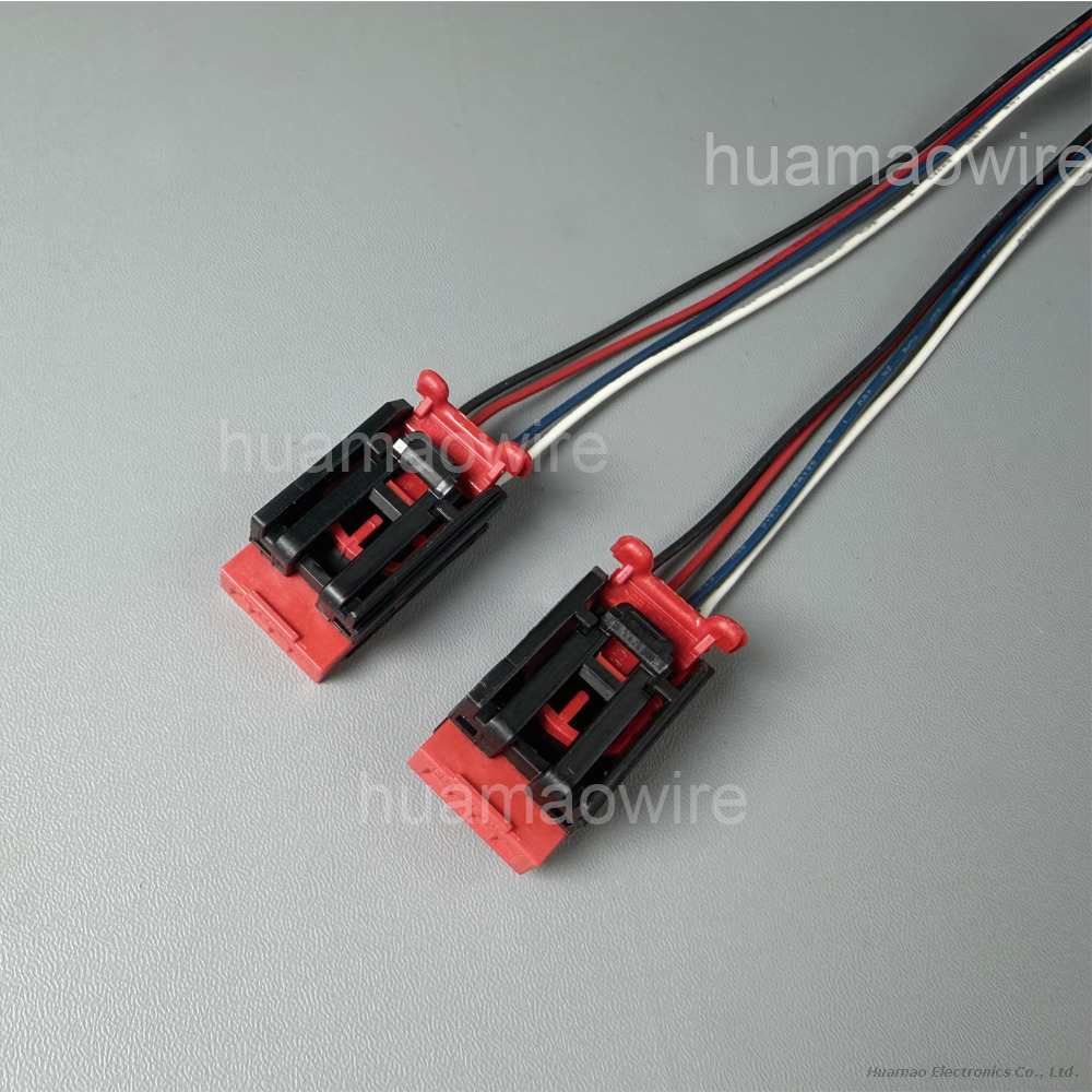 TE 1456983-2 To Molex 510210400 4 Position Automotive Housing for Female Terminals Wire-to-Wire 2.54 Mm Centerline Black Wire Cable Assembly