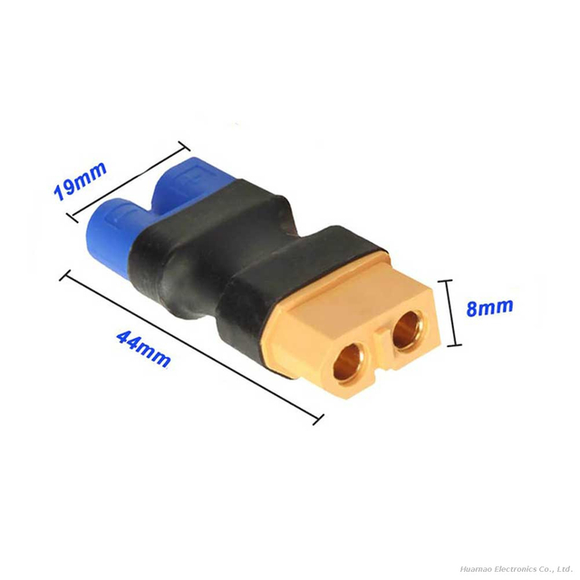 XT60-EC3 Conversion Plug 14AWG Soft Silicone Wire for RC Airplane Lithium Battery