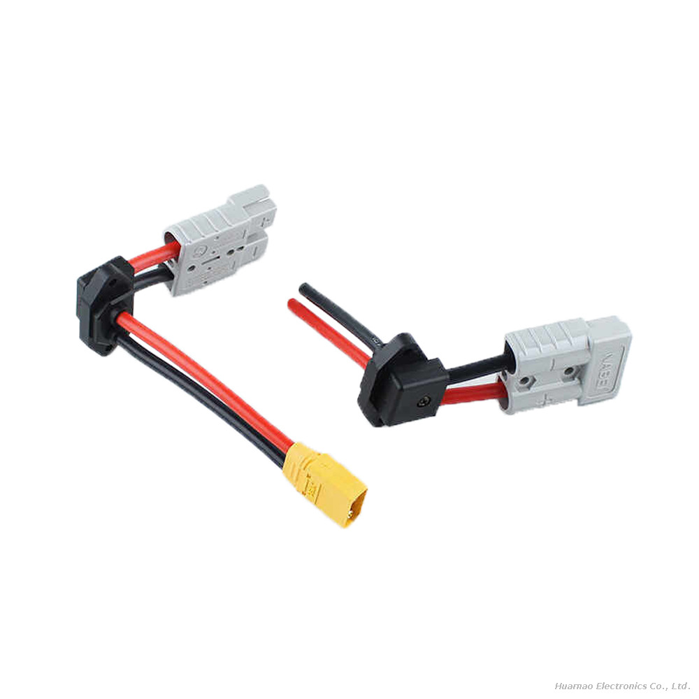 50A Lithium Battery Charging Cable To XT90 Plug Connector Electric Vehicle Charging Socket Cable Assembly