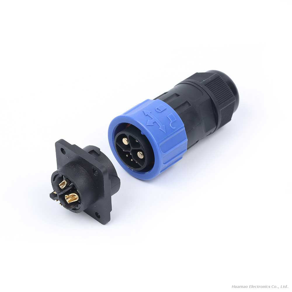 M23 Industrial Waterproof Aviation Wire Connector Male Female Docking Power Cable Assembly