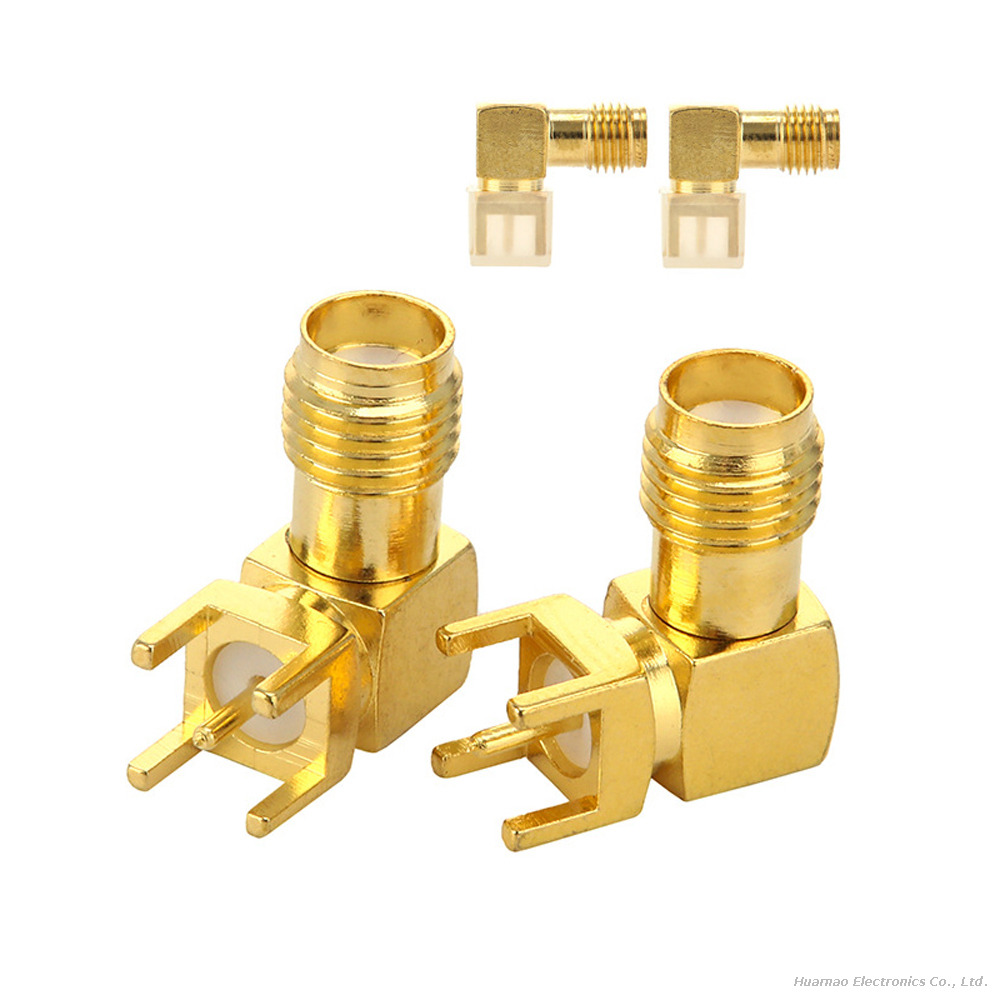 High Frequency SMA-KWE RF Socket Outer Thread Antenna Base PCB Connector