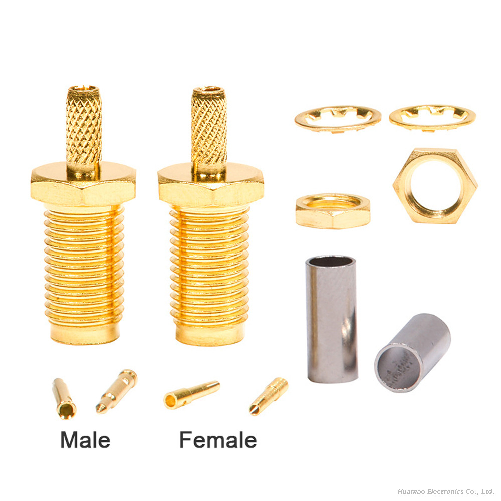 SMA-KY-1.5 Coaxial Jack Outer Thread Inner Hole High Frequency Antenna Connector