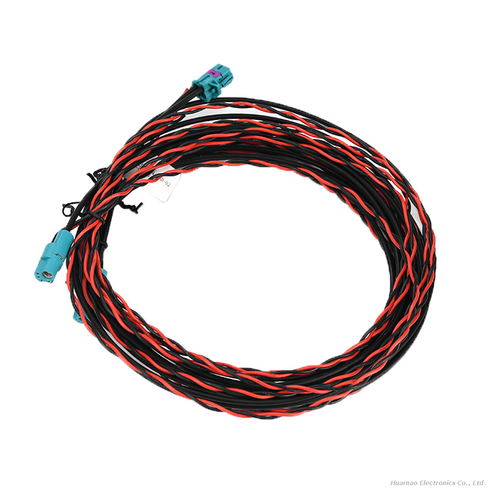TE 2298721-9 Connector Wire Harness Mini Fakra 4 in 1 for BYD Automotive Reversing Camera Cable Assembly